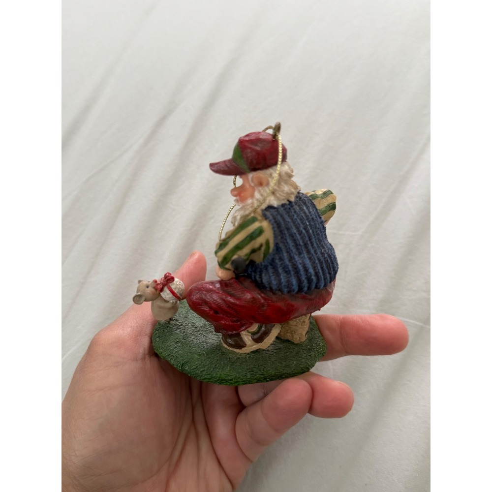 Vintage Golfer Christmas Ornament Funny Golfer Mouse Golf Ball Figurine Decor - Picture 2 of 4